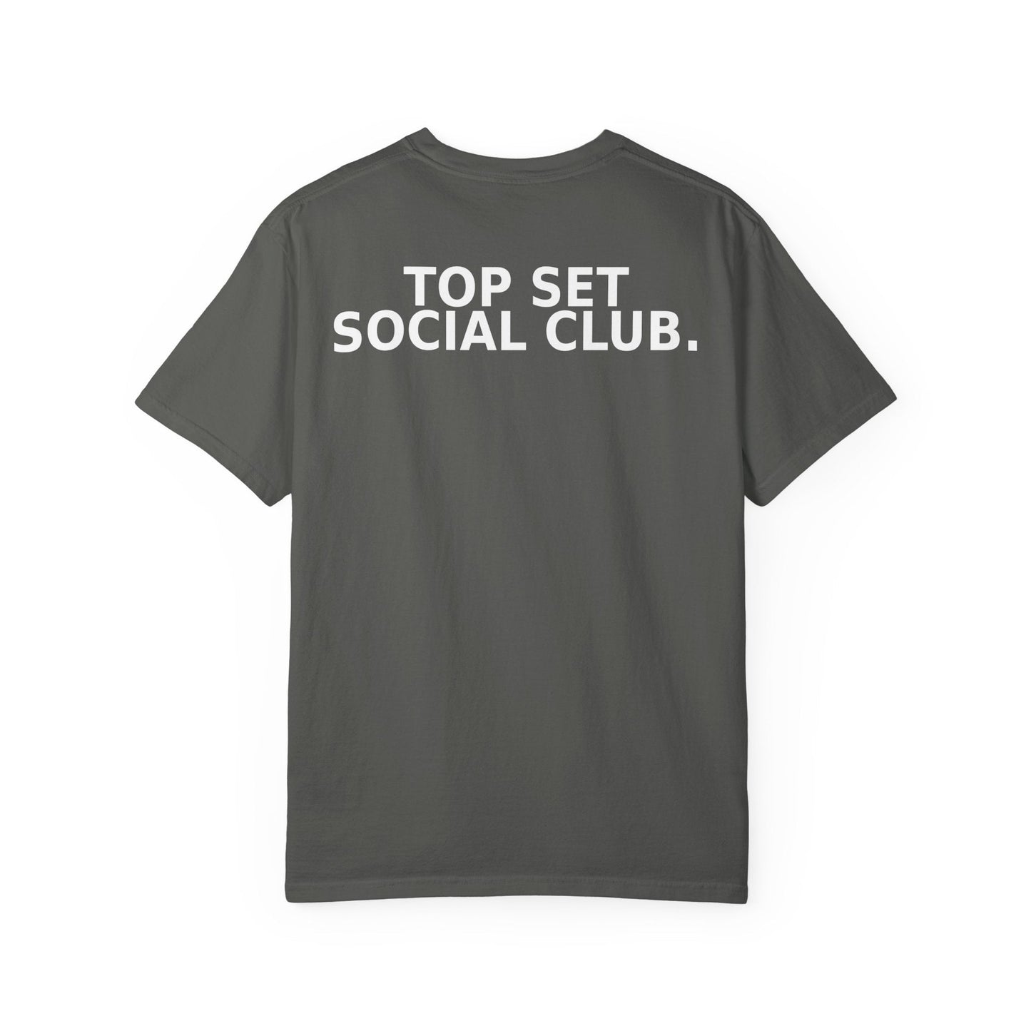 REP DEBT Top Set Social Club Tee - Pepper detail
