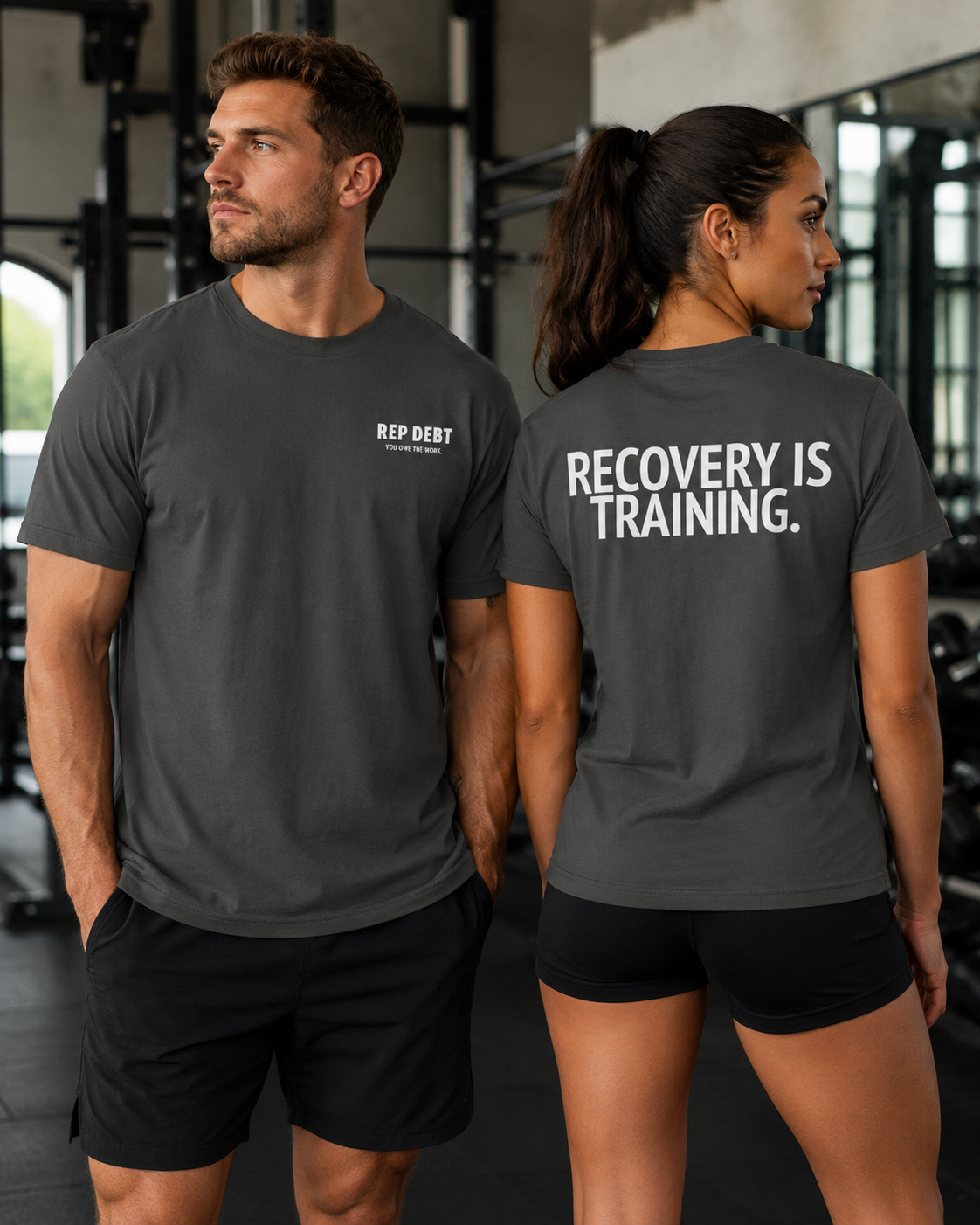 REP DEBT Recovery Is Training Tee - Pepper