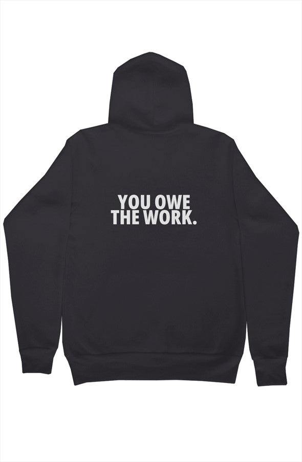 REP DEBT Pullover Hoodie - Dark Gray back