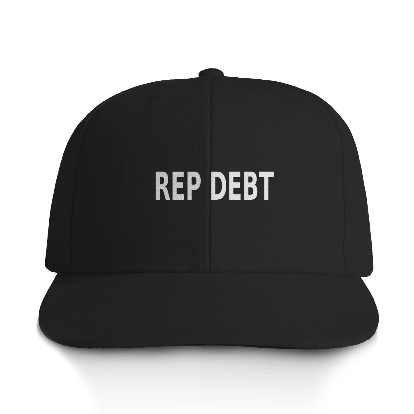 REP DEBT Stock Cap - Black