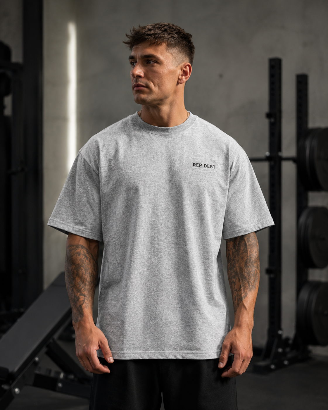 REP DEBT Oversized Tee - lifestyle